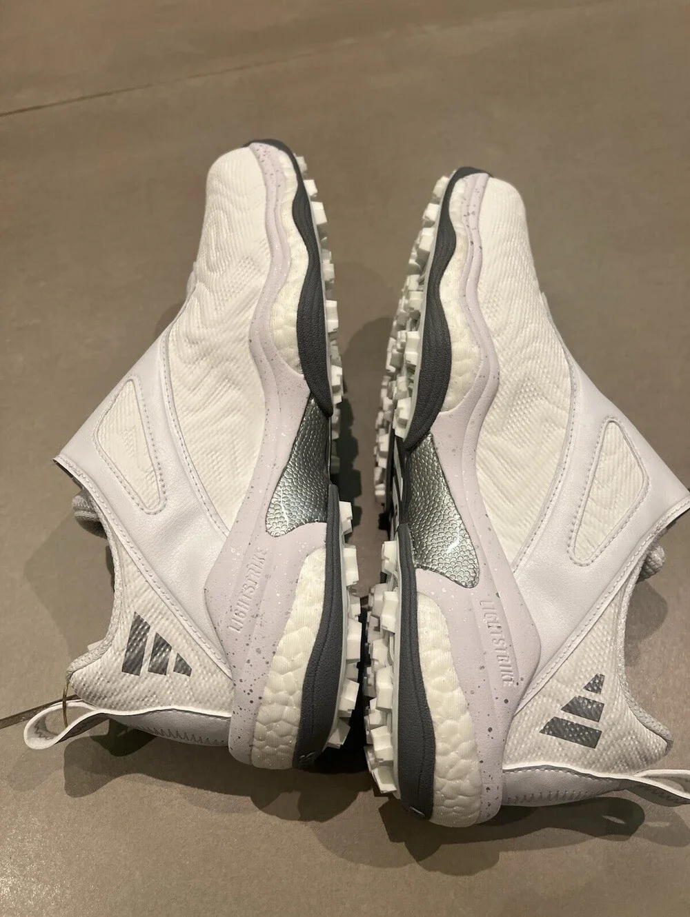 Adidas CodeChaos BOA 25 Mens White/Silver Spikeless Golf Men's Size 9 ID8605